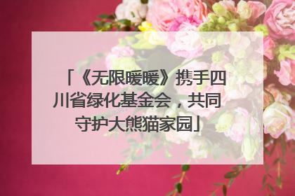 《无限暖暖》携手四川省绿化基金会，共同守护大熊猫家园