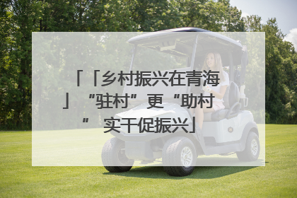 「乡村振兴在青海」“驻村”更“助村” 实干促振兴