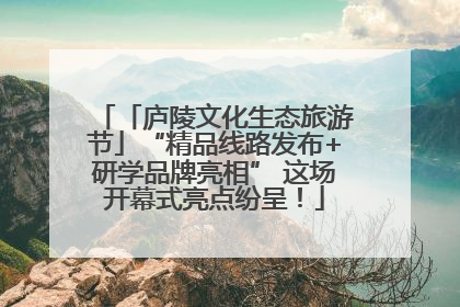 「庐陵文化生态旅游节」“精品线路发布+研学品牌亮相” 这场开幕式亮点纷呈！