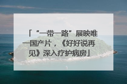 “一带一路”展映唯一国产片，《好好说再见》深入疗护病房