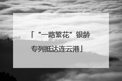 “一路繁花”银龄专列抵达连云港