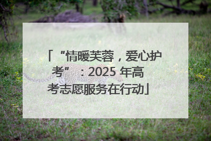 “情暖芙蓉，爱心护考”：2025 年高考志愿服务在行动