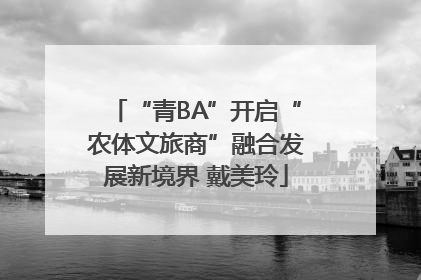 “青BA”开启“农体文旅商”融合发展新境界 戴美玲