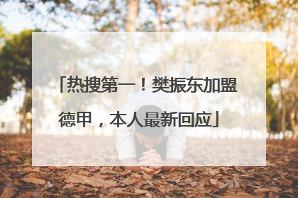 热搜第一！樊振东加盟德甲，本人最新回应