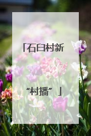 石臼村新“村播”