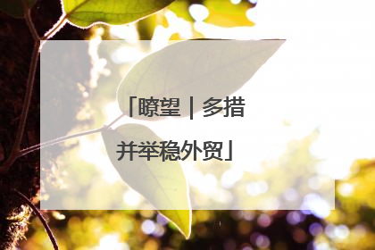 瞭望｜多措并举稳外贸