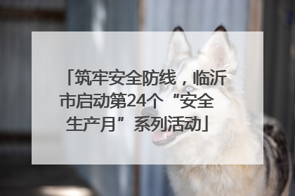 筑牢安全防线，临沂市启动第24个“安全生产月”系列活动