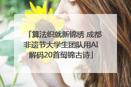 算法织就新锦绣 成都非遗节大学生团队用AI解码20首蜀锦古诗