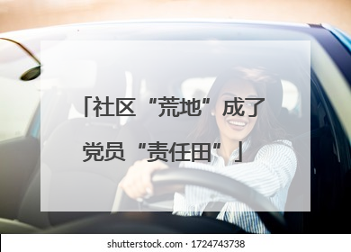社区“荒地”成了党员“责任田”