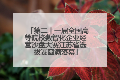 第二十一届全国高等院校数智化企业经营沙盘大赛江苏省选拔赛圆满落幕