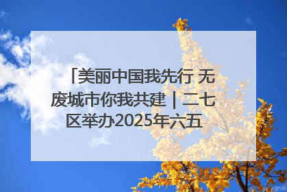 美丽中国我先行 无废城市你我共建｜二七区举办2025年六五环境日主题宣传活动