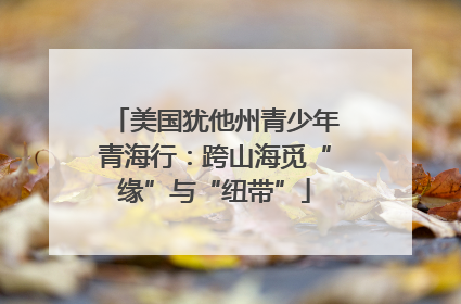 美国犹他州青少年青海行：跨山海觅“缘”与“纽带”
