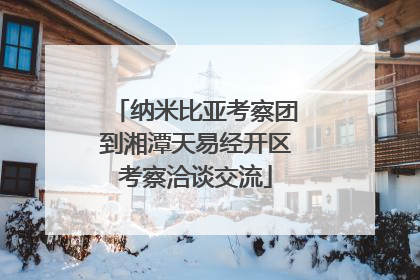 纳米比亚考察团到湘潭天易经开区考察洽谈交流