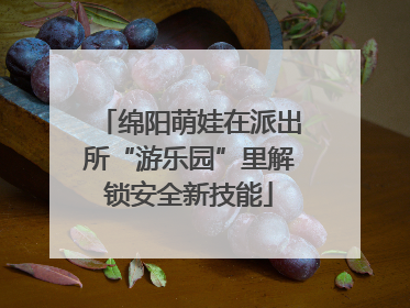 绵阳萌娃在派出所“游乐园”里解锁安全新技能
