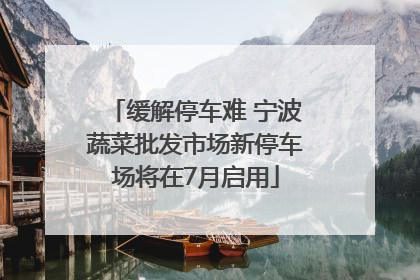 缓解停车难 宁波蔬菜批发市场新停车场将在7月启用