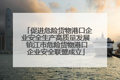 促进危险货物港口企业安全生产高质量发展 镇江市危险货物港口企业安全联盟成立