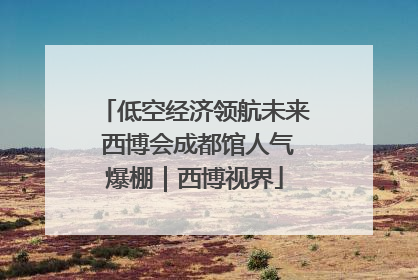 低空经济领航未来 西博会成都馆人气爆棚｜西博视界