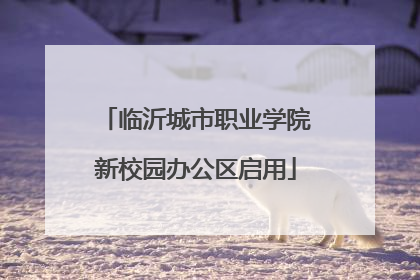 临沂城市职业学院新校园办公区启用