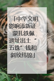 中华文明影响添新证 蒙扎铁佩遗址出土“五铢”钱和斜纹纬锦