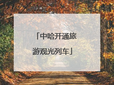 中哈开通旅游观光列车