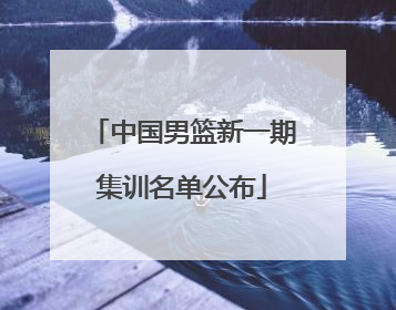 中国男篮新一期集训名单公布