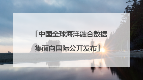 中国全球海洋融合数据集面向国际公开发布