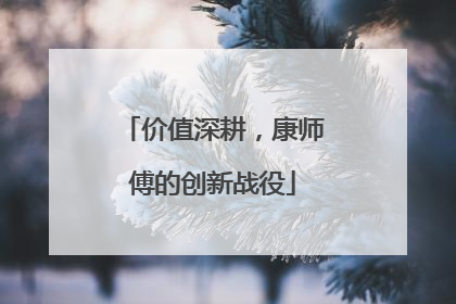 价值深耕，康师傅的创新战役
