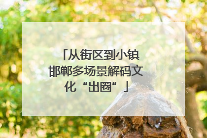 从街区到小镇 邯郸多场景解码文化“出圈”
