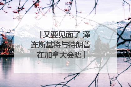 又要见面了 泽连斯基将与特朗普在加拿大会晤