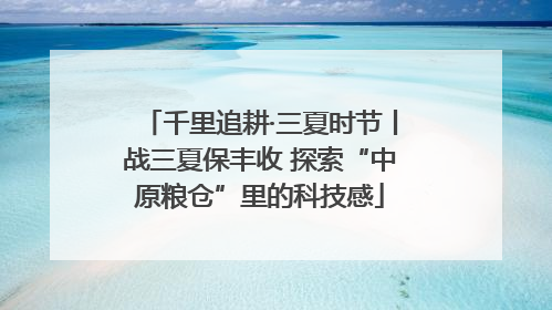 千里追耕·三夏时节丨战三夏保丰收 探索“中原粮仓”里的科技感