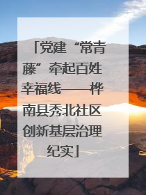 党建“常青藤”牵起百姓幸福线——桦南县秀北社区创新基层治理纪实