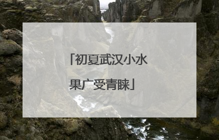 初夏武汉小水果广受青睐