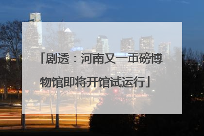 剧透：河南又一重磅博物馆即将开馆试运行