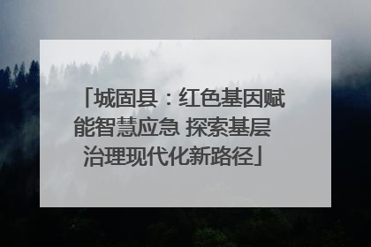 城固县：红色基因赋能智慧应急 探索基层治理现代化新路径