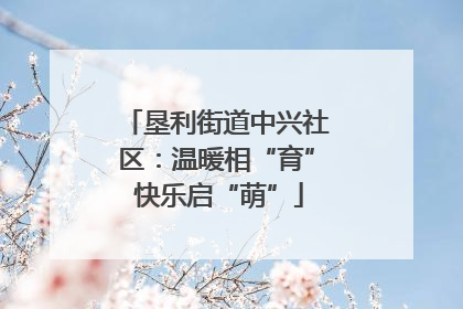垦利街道中兴社区：温暖相“育” 快乐启“萌”