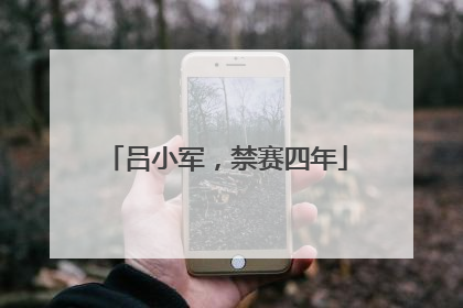 吕小军，禁赛四年