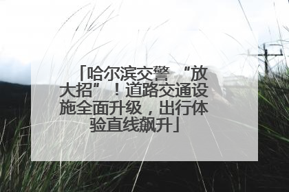 哈尔滨交警 “放大招”！道路交通设施全面升级，出行体验直线飙升