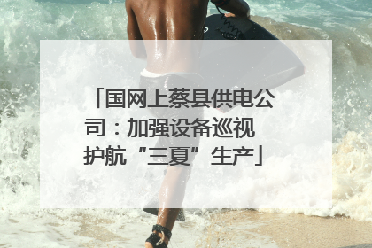 国网上蔡县供电公司：加强设备巡视 护航“三夏”生产