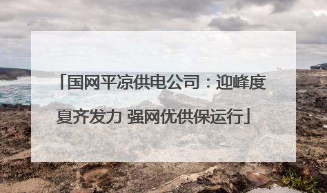 国网平凉供电公司：迎峰度夏齐发力 强网优供保运行