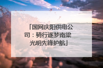 国网庆阳供电公司：骑行逐梦南梁 光明先锋护航