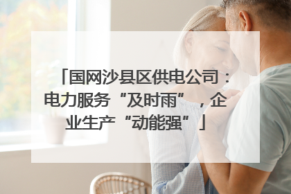 国网沙县区供电公司：电力服务“及时雨”，企业生产“动能强”