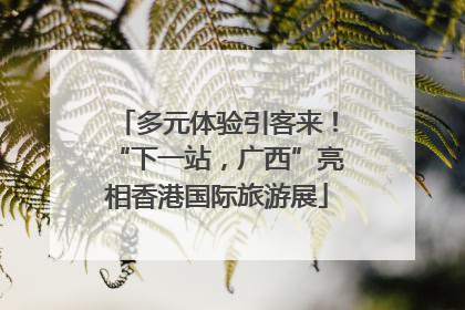多元体验引客来！“下一站，广西”亮相香港国际旅游展