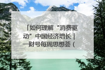 如何理解“消费驱动”中国经济增长｜一财号每周思想荟（第22期）