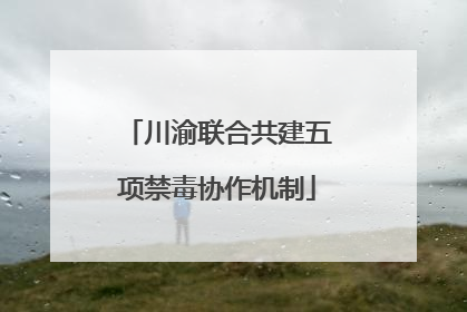 川渝联合共建五项禁毒协作机制