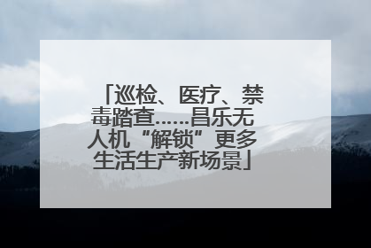 巡检、医疗、禁毒踏查……昌乐无人机“解锁”更多生活生产新场景