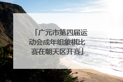 广元市第四届运动会成年组象棋比赛在朝天区开赛