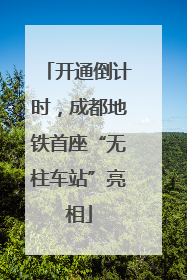 开通倒计时，成都地铁首座“无柱车站”亮相