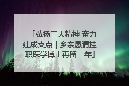 弘扬三大精神 奋力建成支点｜乡亲恳请挂职医学博士再留一年