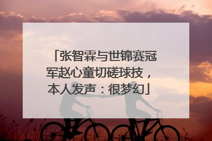 张智霖与世锦赛冠军赵心童切磋球技，本人发声：很梦幻