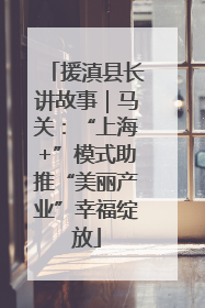 援滇县长讲故事｜马关：“上海+”模式助推“美丽产业”幸福绽放